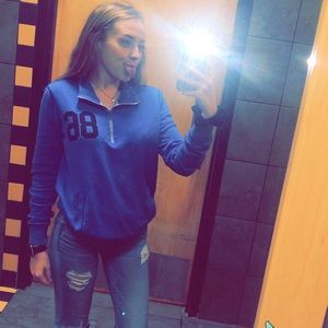 Blue Victoria secret zip up